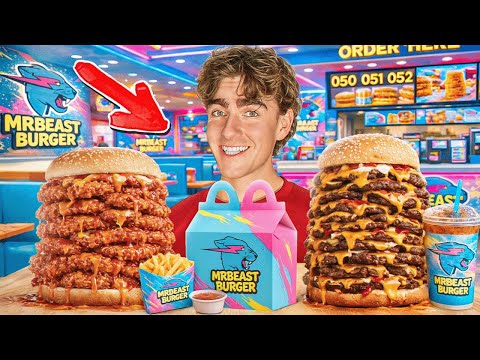 Spiser Mr Beast Burger i Los Angeles