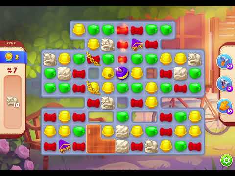 HomeScapes Level 7757 no boosters (16 moves)