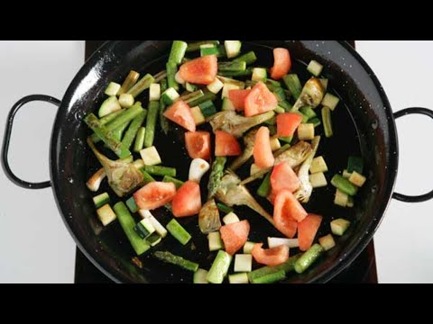 Receta de Paella de verduras