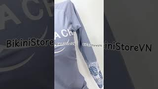 Đồ bơi tay dài chống nắng quần đùi 2 lớp kín đáo gợi ý mùa hè