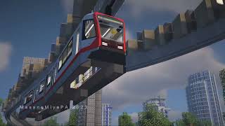 Mattupolis Suspended Monorail 【Minecraft Transit Railway】