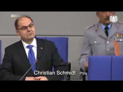 Parl. Staatsekretr Christian Schmidt - Iran - Bundeswehr