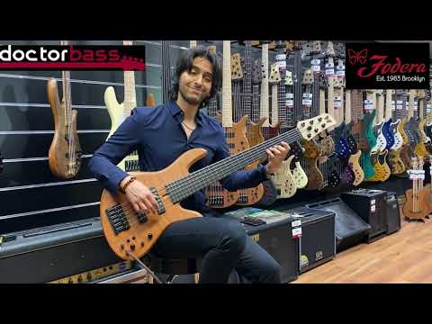 Fodera Emperor Std Limited Doctorbass Edition 6 string Ebony board 17.5mm Figured Redwood top image 23