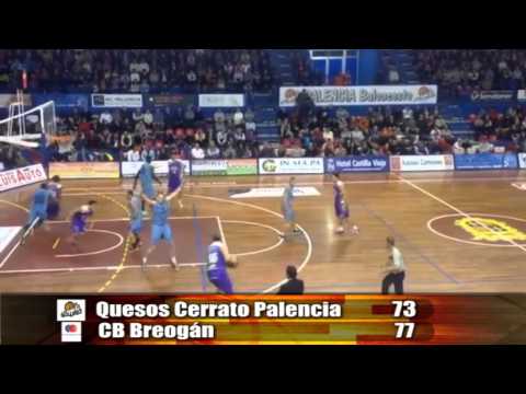 Resumen Quesos Cerrato Palencia - CB Breogán, jornada 11, Adecco Oro 2013/2014