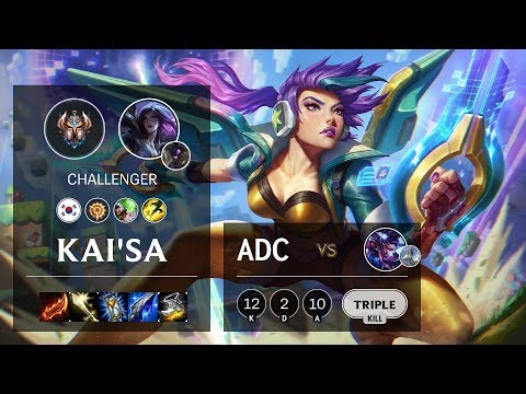 Kai'Sa ADC vs Vayne - KR Challenger Patch 10.4