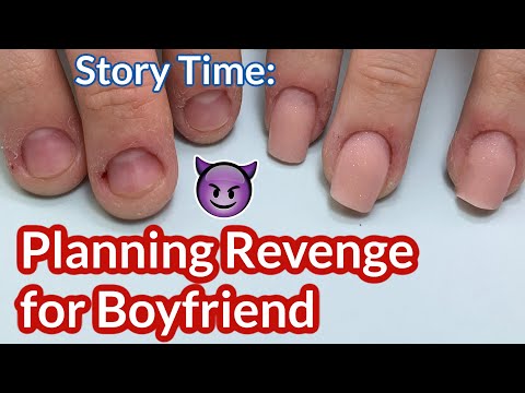 Model Planning Revenge for her Cheating Boyfriend as We Do Nails | Bitten Nails Transformation