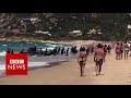 A Boat Full Of Migrants Lands At A Popular Tourist Beach In Southern Spain BBC News