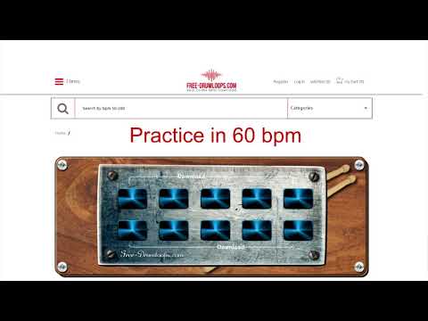 Practice on beat - 60 bpm loops