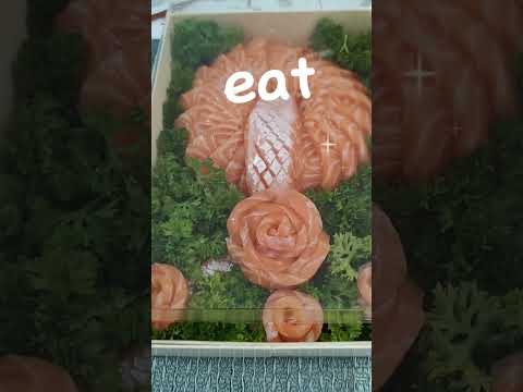 Salmon cake - great gift for that special someone #salmonsashimi #delicious