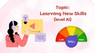 English shadowing | Learning New Skills | Level A1 | How to improve English