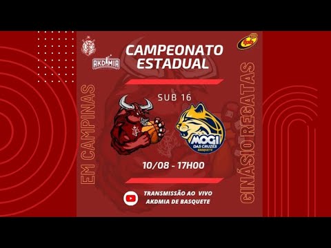 Regatas x Mogi das Cruzes: Campeonato Estadual 2022 de Basquete, sub16.