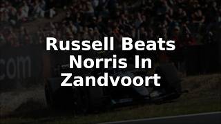 Russell Snatches Zandvoort Pole As Antonelli Crashes