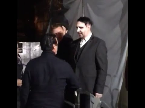 Marilyn Manson meets Till Lindemann on backstage of Maximus Festival Brazil 2016