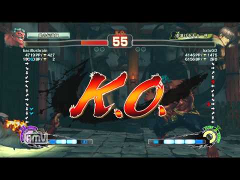 bacilusbrain [Hakan] vs batoGD [Guy] SSF4 AE Japanese Online Ranked Matches