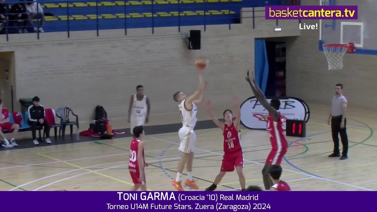 TONI GARMA (Croacia '10) Infantil Real Madrid. Torneo U14 Future Stars. Zuera 2014 #BasketCantera.TV