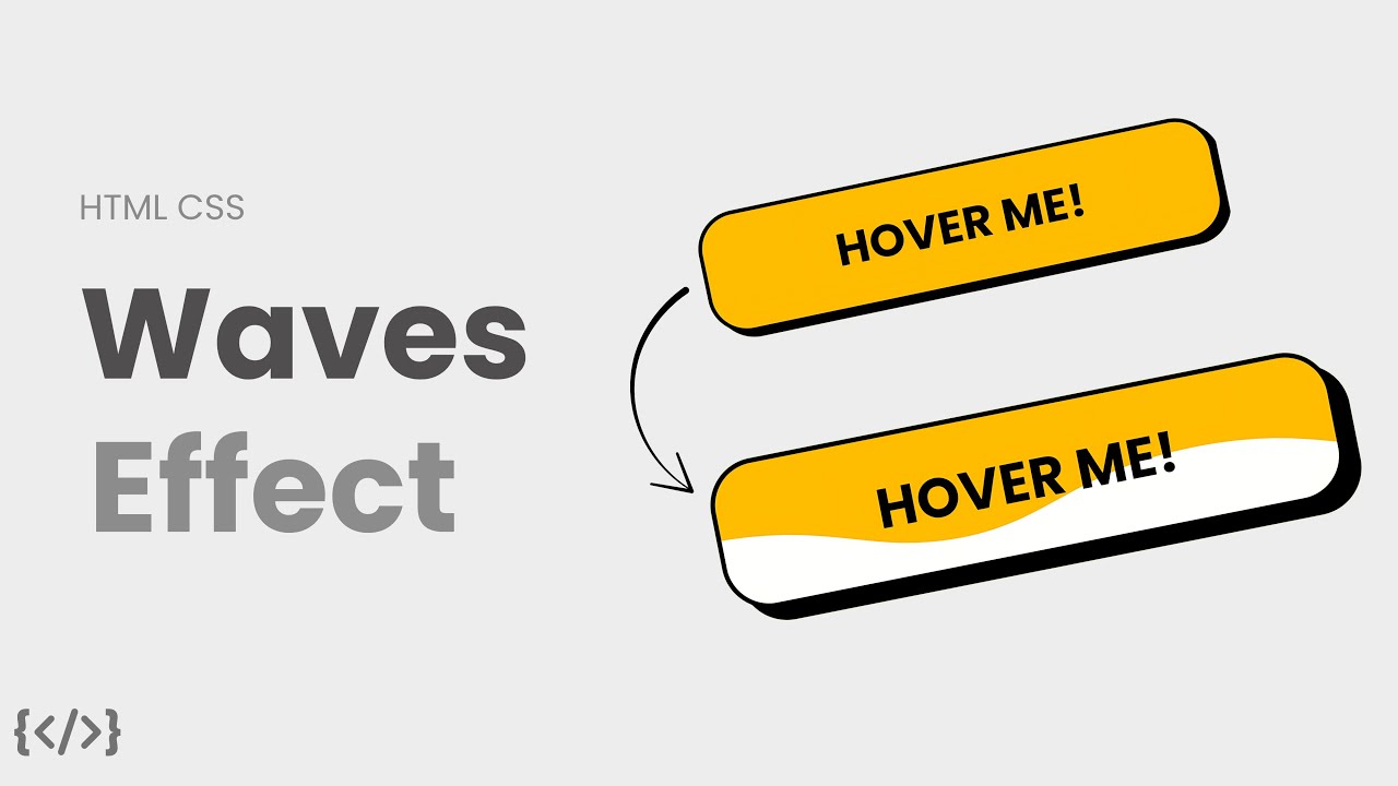 Animated Waves Effect on Button Hover Using HTML CSS