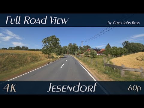 Jesendorf, LK Nordwestmecklenburg, Germany: Büschow - Dorfstraße, L101 - 4K (2160p/60p) Ultra HD