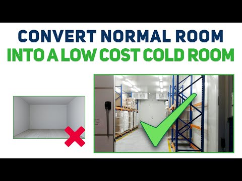 Part of a video titled How to convert a normal room into a low-cost cold storage ... - YouTube