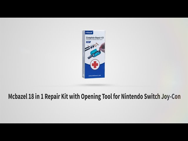 Vídeo relacionado con Mcbazel 18 en 1 Kit de Reparación de Repuesto para NS Switch Joy-Con con kit de Destornilladores, Joysticks Analógicos 3D izquierdo-derecho, Bloqueo de hebilla Estuche de Accesorios,No para Switch 2
