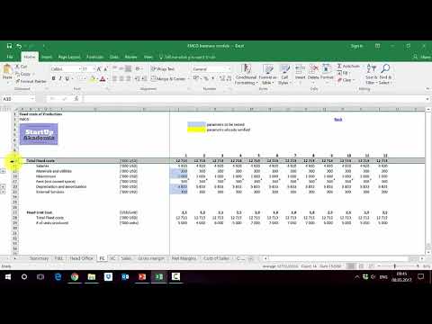 Part of a video titled How to model fixed and variable production costs in FMCG in Excel