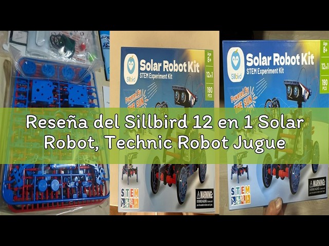 Vídeo relacionado con Sillbird Solar Robot Juguete, 15 en 1 Technic Robot, Juguete Niños, Juguetes Educativos Construcciones, Regalo y Kit de Robótica para Niños de 8 Años, Creativo Juegos Niño 8 a 12 años, 212 Piezas