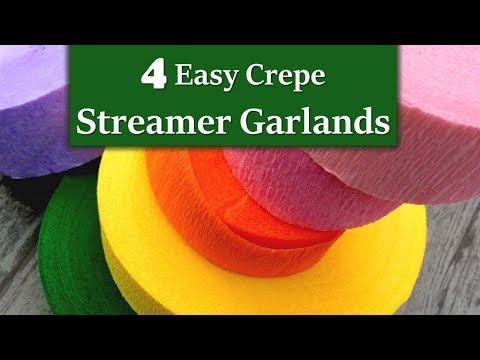 Four different craft work with crepe steamer