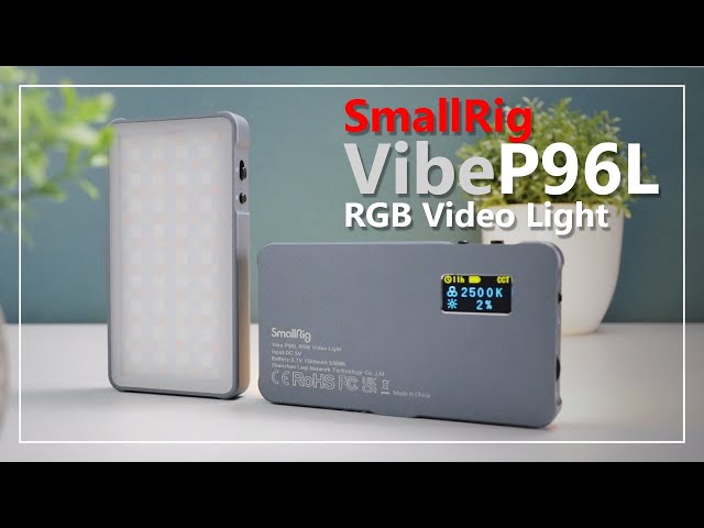 Vídeo relacionado con SMALLRIG P96 Luz de Video LED, Luces LED Portátiles para Cámaras, 96 Perlas LED para Iluminación de Video y Fotografía, Panel Recargable 2200mAh CRI95+ 2700-6500K - 3286B