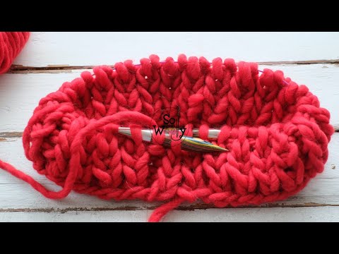 How to knit the Fisherman's Rib in the round (two rows)- So Woolly