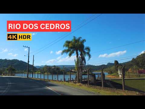 RIO DOS CEDROS: CIDADE E ROTA DA BARRAGEM EM 4K HDR | ValeDrive4K 2026