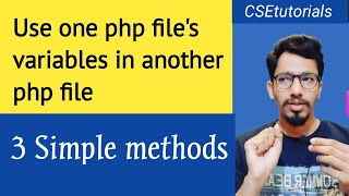 How to use one PHP files variables in another PHP 