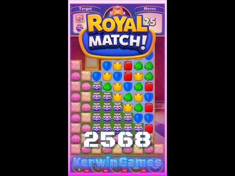 Royal Match Level 2568 - No Boosters Gameplay
