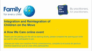 Webinar: Integration and Reintegration of Children on the Move