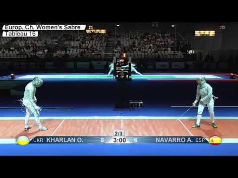 2019 742 T16 08 F S Individual Duesseldorf GER ZCH RED NAVARRO ESP vs KHARLAN UKR