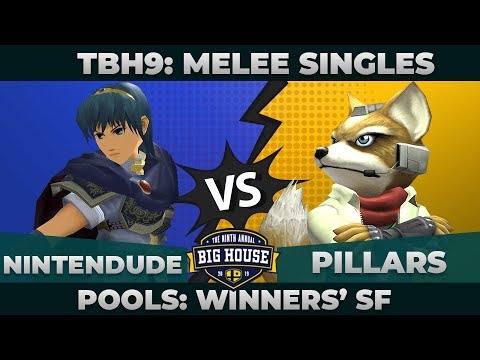 Nintendude vs Pillars - Pools Winners' Semifinals: Melee Singles - TBH9 | Marth vs Fox