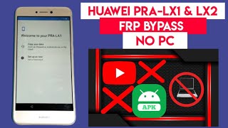 Huawei P8 Lite (Pra-lx1) Frp Bypass/Huawei P8 Lite 2017 (PRA LX2) Google Account Remove | Without Pc