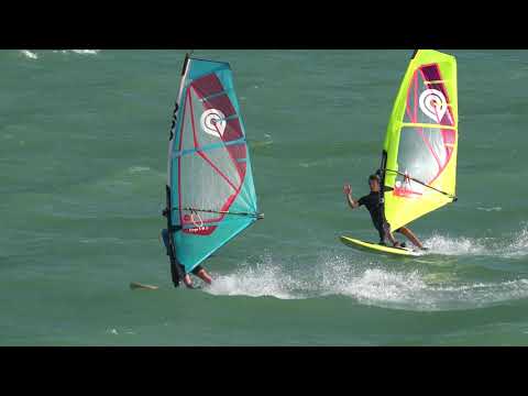 Windsurfing with Goya fringe 3.7 and Goya quad