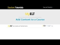 MyELT Add Content To A Course