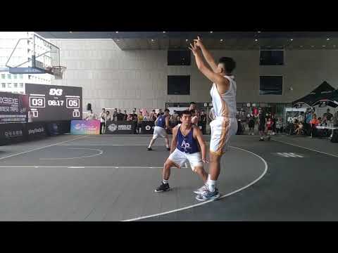 國際3×3. EXE PREMIER首度在台賽事@台中-20200718冠亞軍賽(白:台中夢想家青年隊vs藍:高雄AP隊)