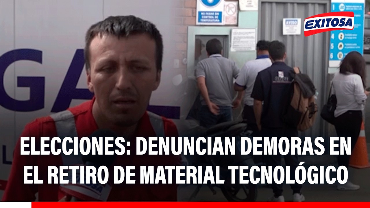 🔴🔵 Denuncian demoras en el retiro de material tecnológico utilizado por ONPE durante las elecciones