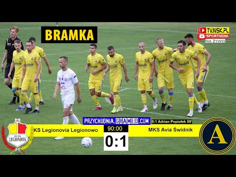 tv.nsk.pl [bramka] KS Legionovia Legionowo - MKS Avia Świdnik 0:1 (0:0) 2022-07-30 g.14:00