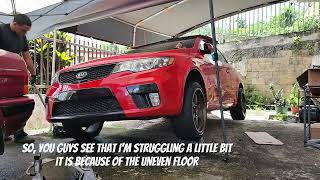 How to change the clutch kit on a Kia Forte Koup - Part 1