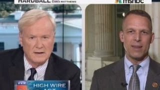 Chris Matthews Hands Shouting Moron His Ass