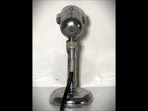 Vintage 1940's American D7T "Clipper" Dynamic Microphone, works w/cable-stand image 7