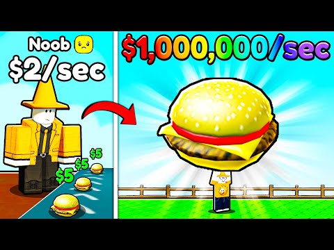 Ich wurde vom Anfänger zum Milliardär in Roblox My Burger Factory