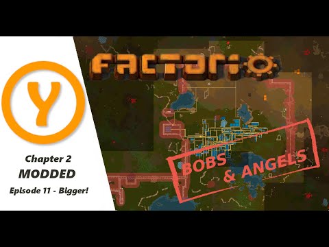 Factorio Bobs and Angels - Bigger! - Land Edition Episode 11