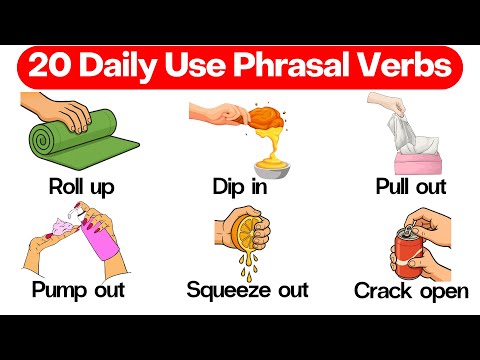 20 Everyday Use English Phrasal Verbs with Examples | Daily Actions in Simple English