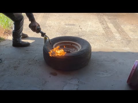 Reifenmontage auf der Felge mit Explosion!!!