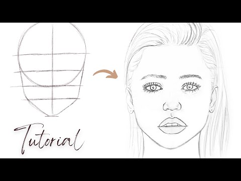 How to draw a simple face | Step-by-step tutorial | Theresa's artwork