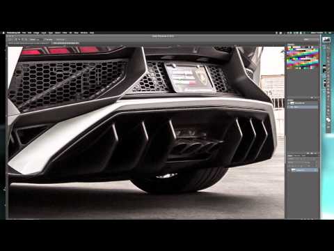 White Lamborghini Aventador SV photo-manipulation by GONZ Photography.