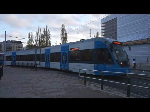 Sweden, Stockholm. tram ride from Liljeholmen to Sundbybergs torg